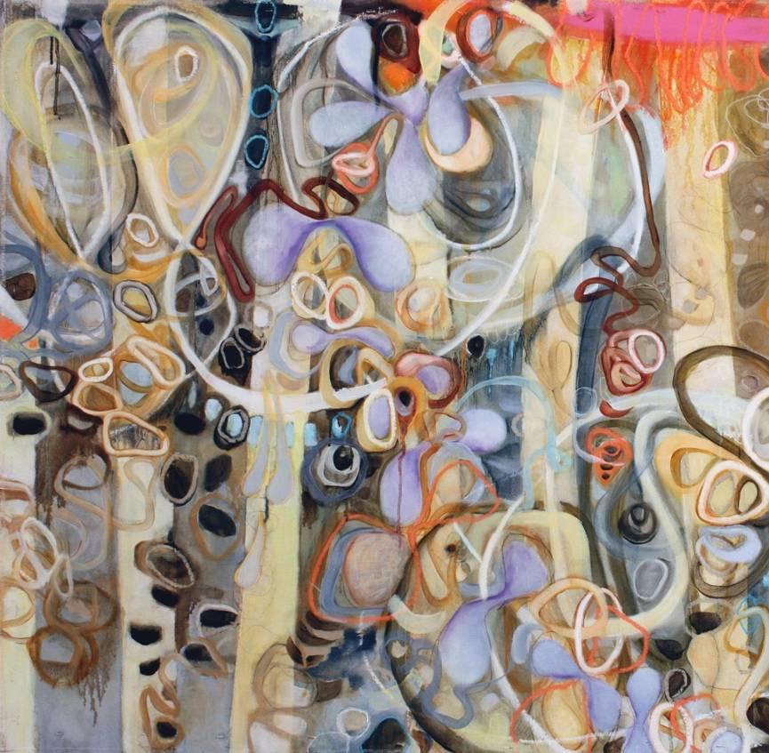 Hosed Sideways - Bilingual - Painting by Janet Lage