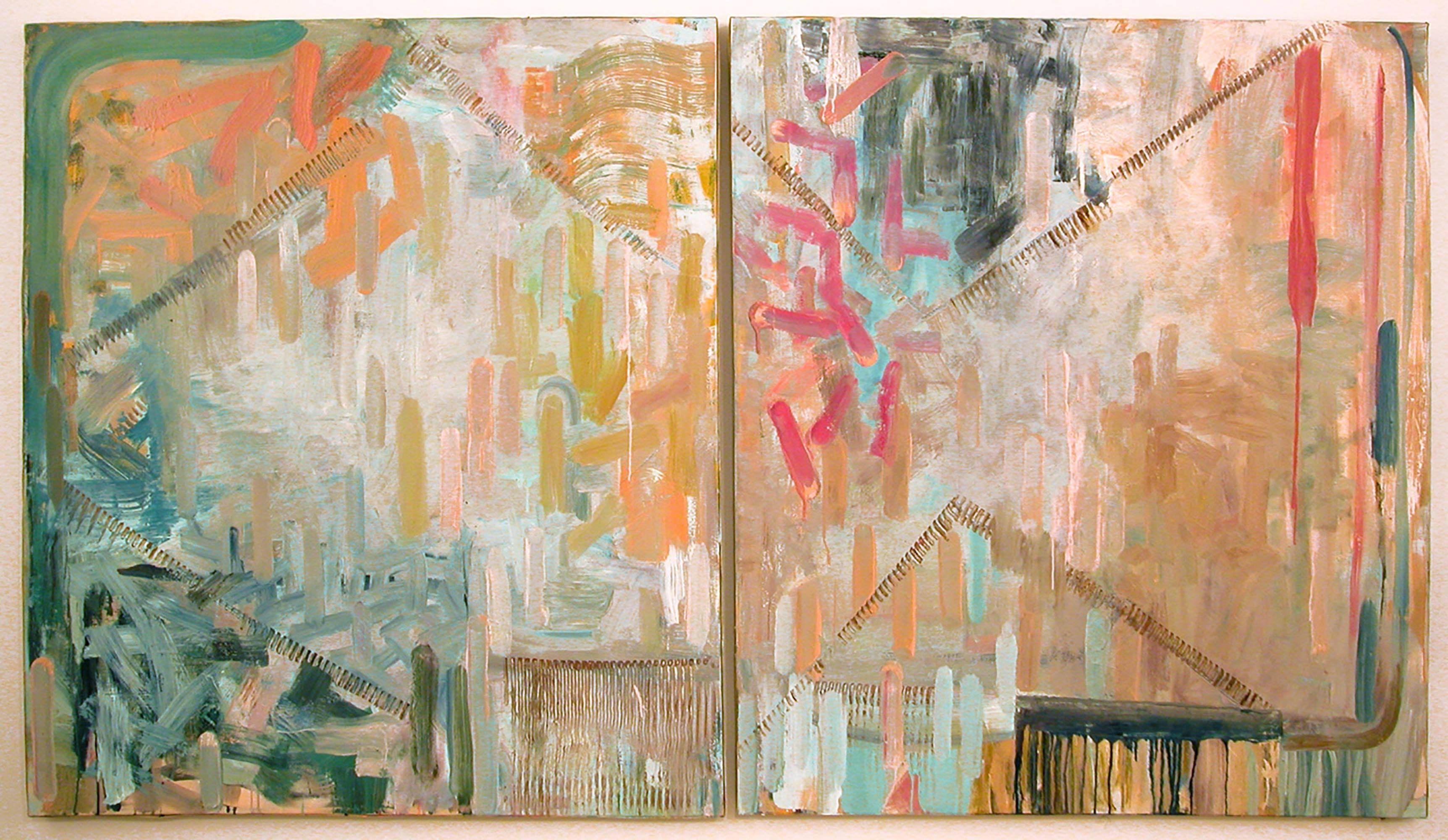 Molly Herman Abstract Painting - Sylvia's Saga