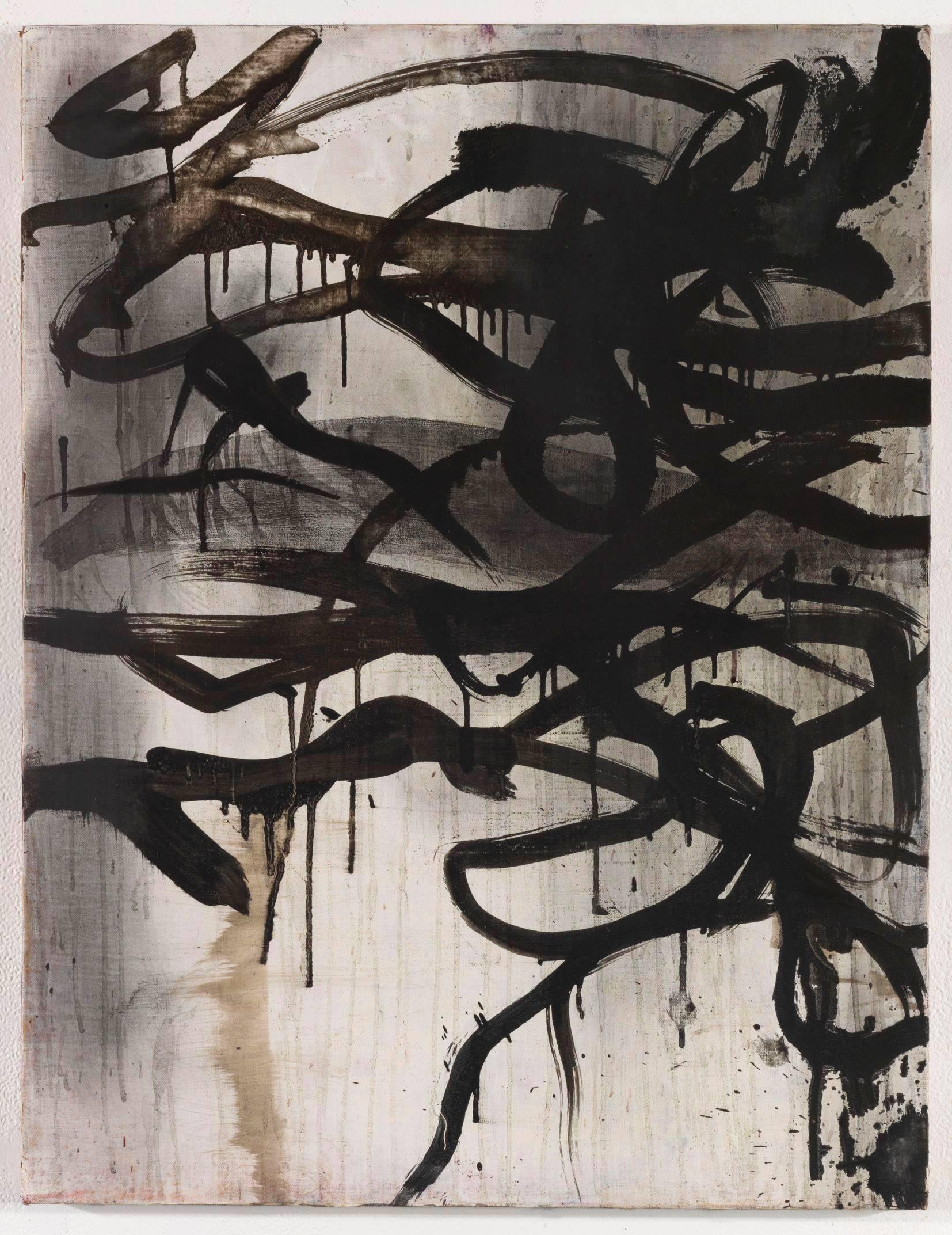 Bill Jensen Abstract Painting - Raised Bristles III