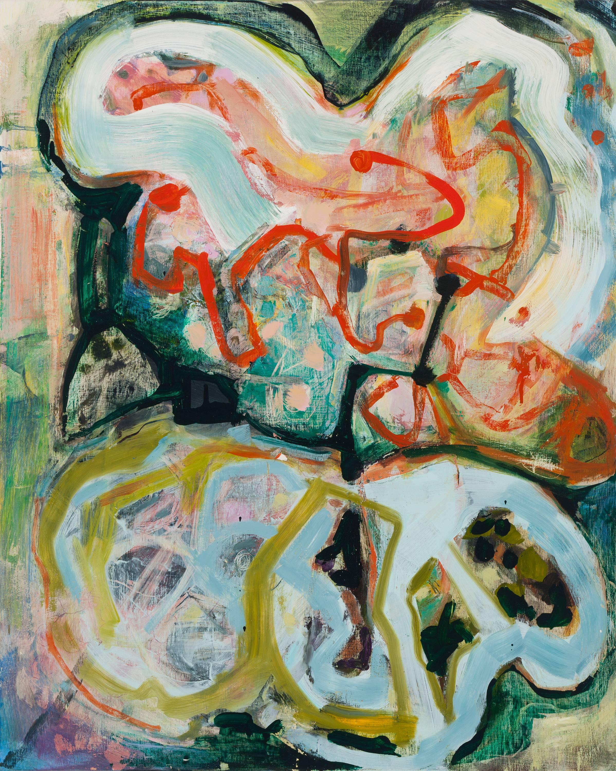 Elizabeth Awalt Abstract Painting - Conversation