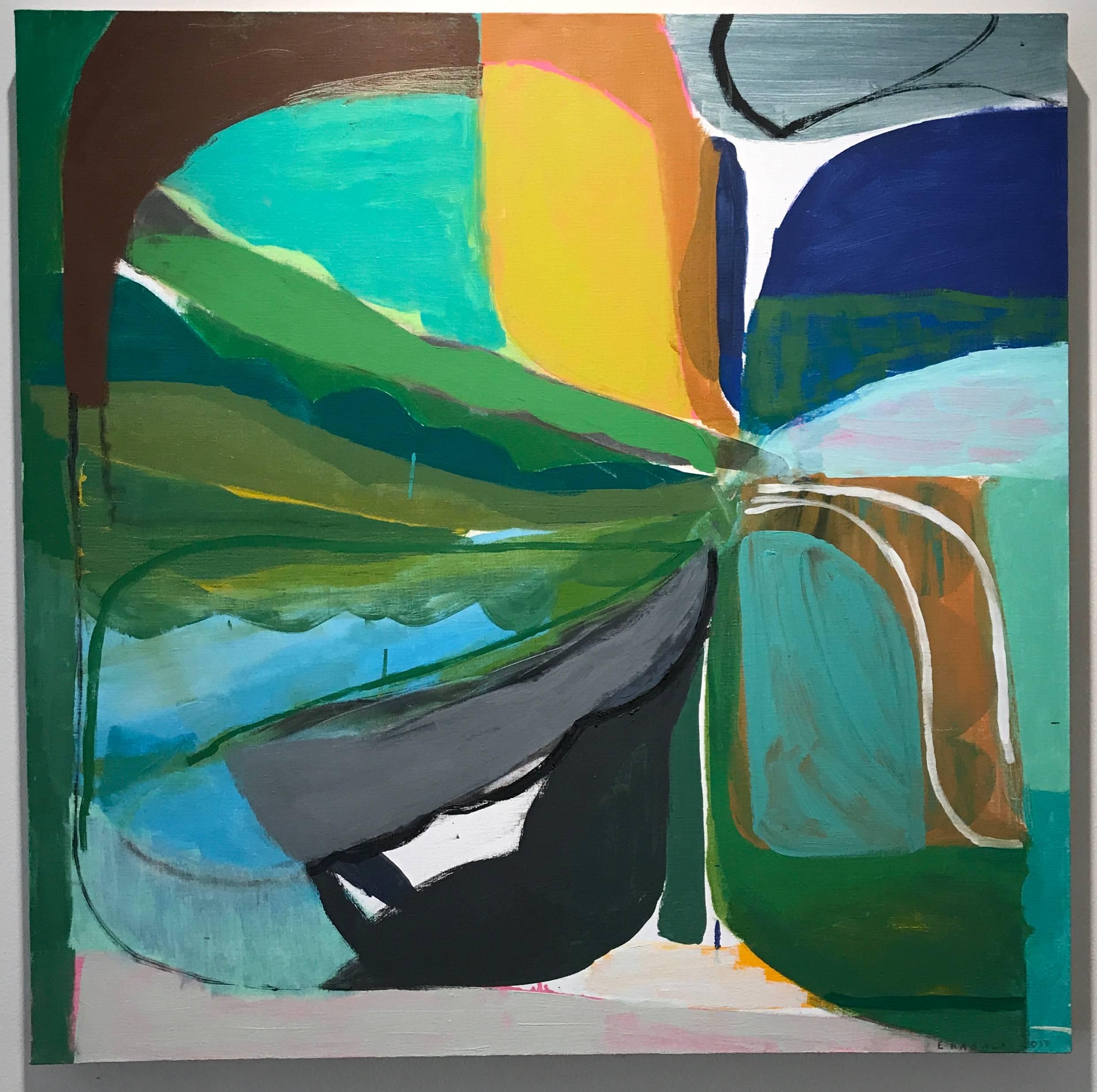 Terry Ekasala Abstract Painting - Road Trip