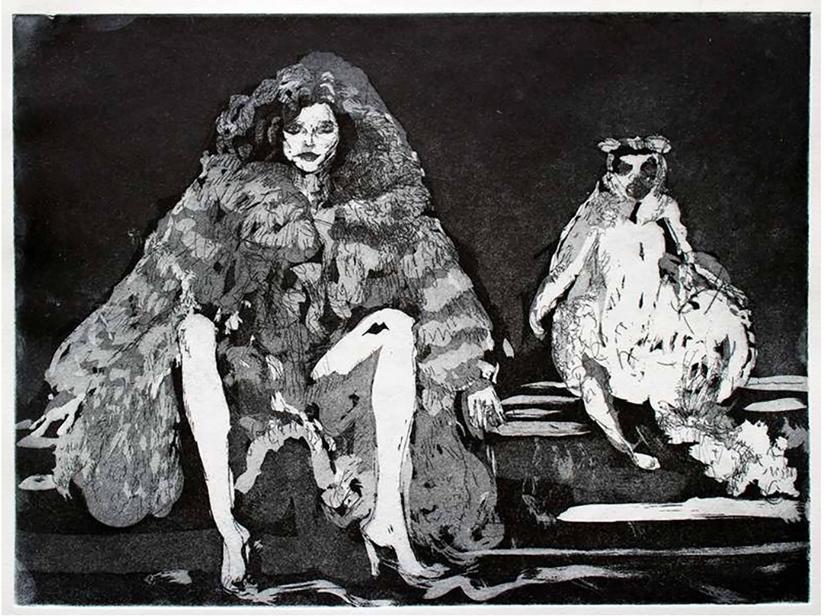 Luca De Gaetano Figurative Print - Fur