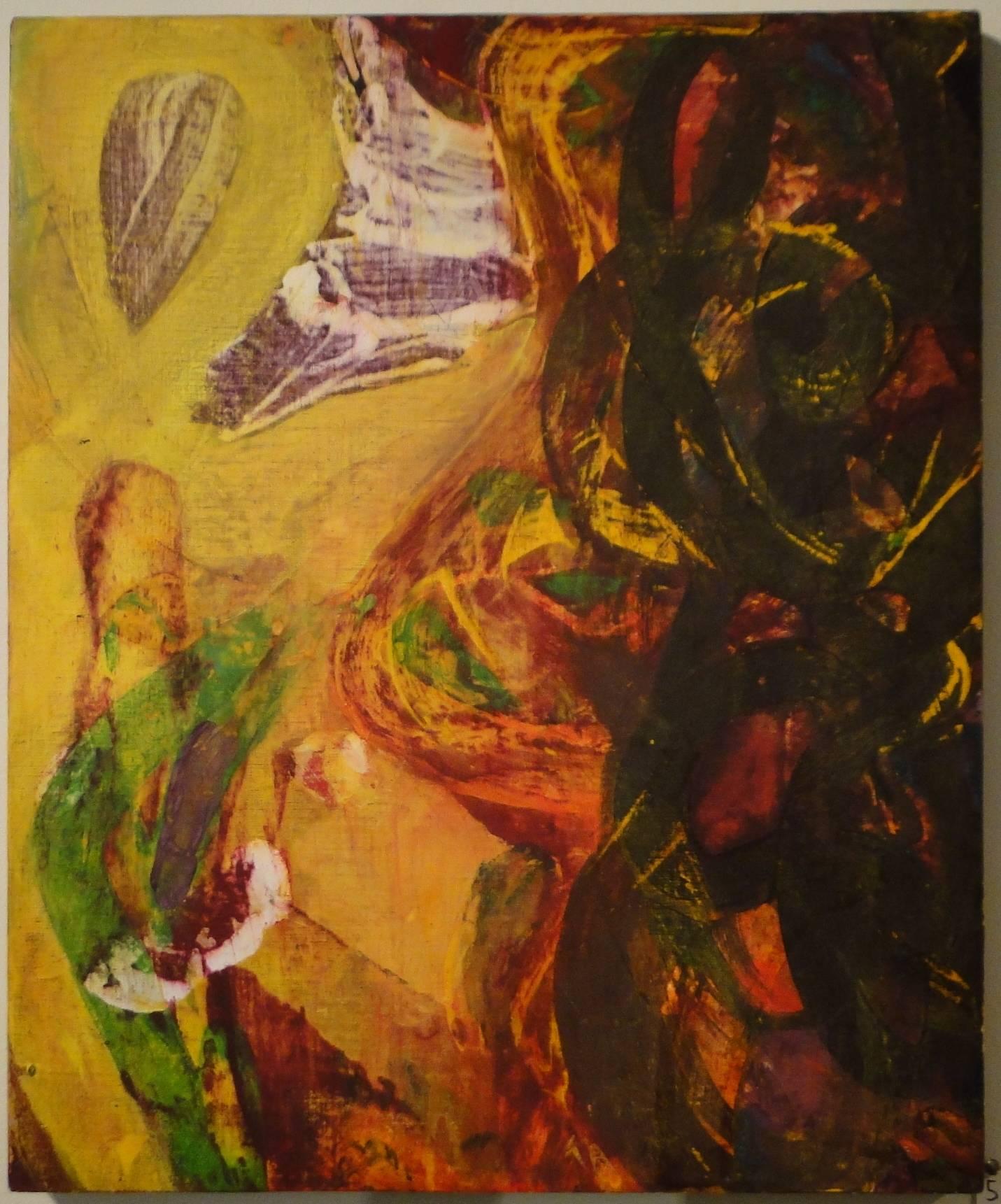 This is an intense, deeply spiritual piece from Bill Jensen, the celebrated abstract expressionist, whose work resides in the collections of the Metropolitan Museum of Art, New York, the Phillips Collection, Washington, D. C. and the Los Angeles