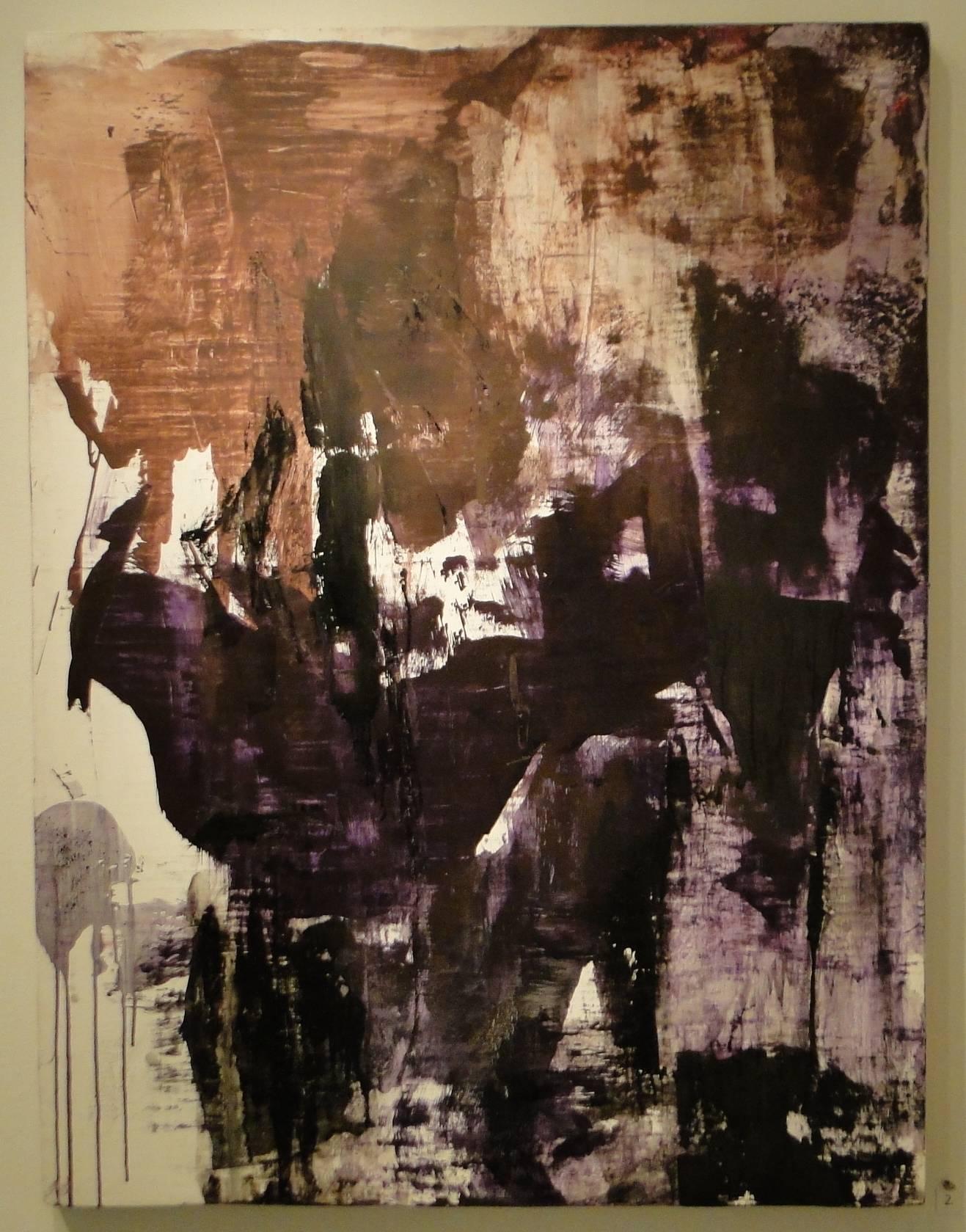 Raised Bristles II - Painting by Bill Jensen
