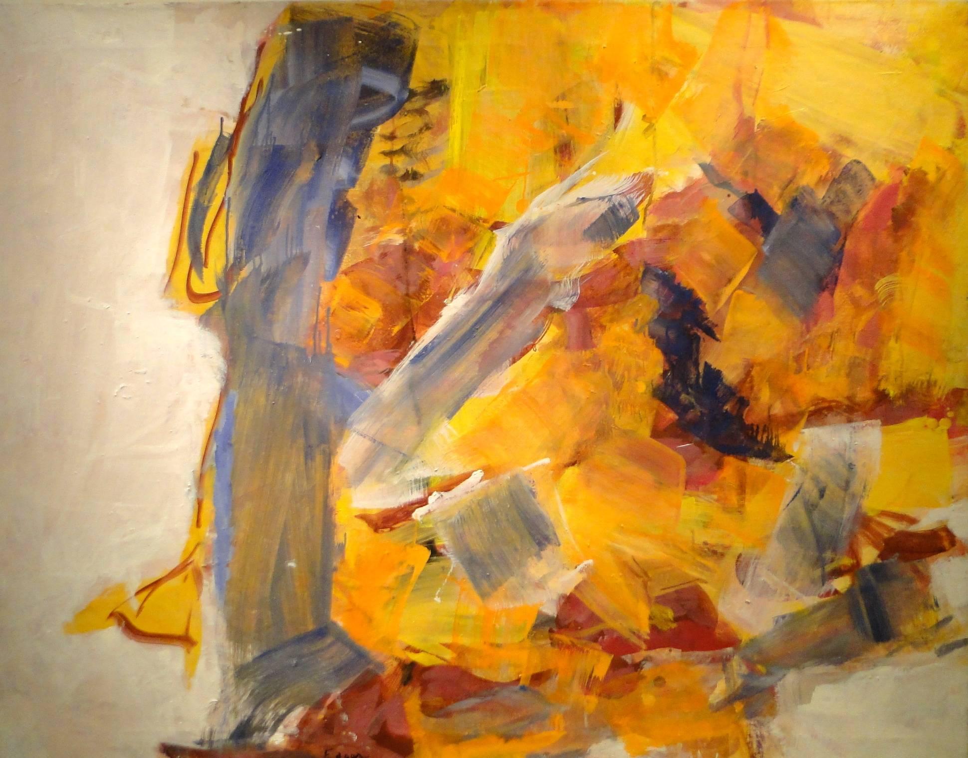 Natalie Edgar Abstract Painting - Travel Piece #3