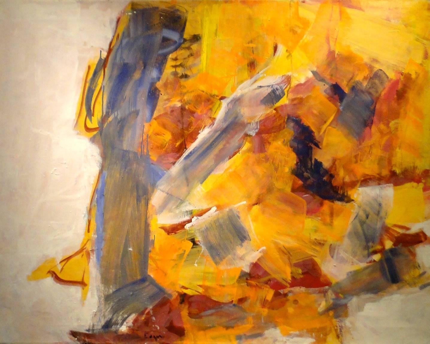 Travel Piece #3 - Painting by Natalie Edgar