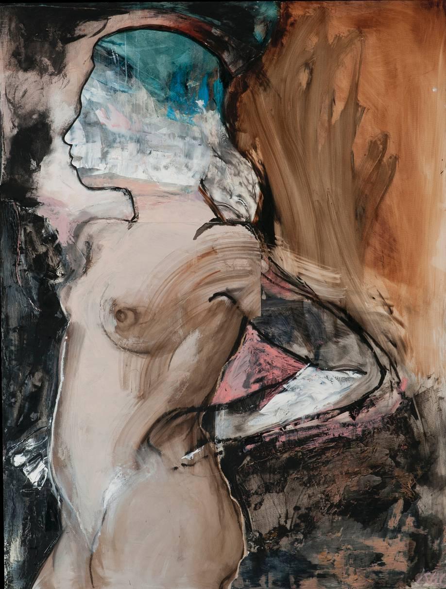 Kim Goldfarb Nude Painting - Along the Muddy River