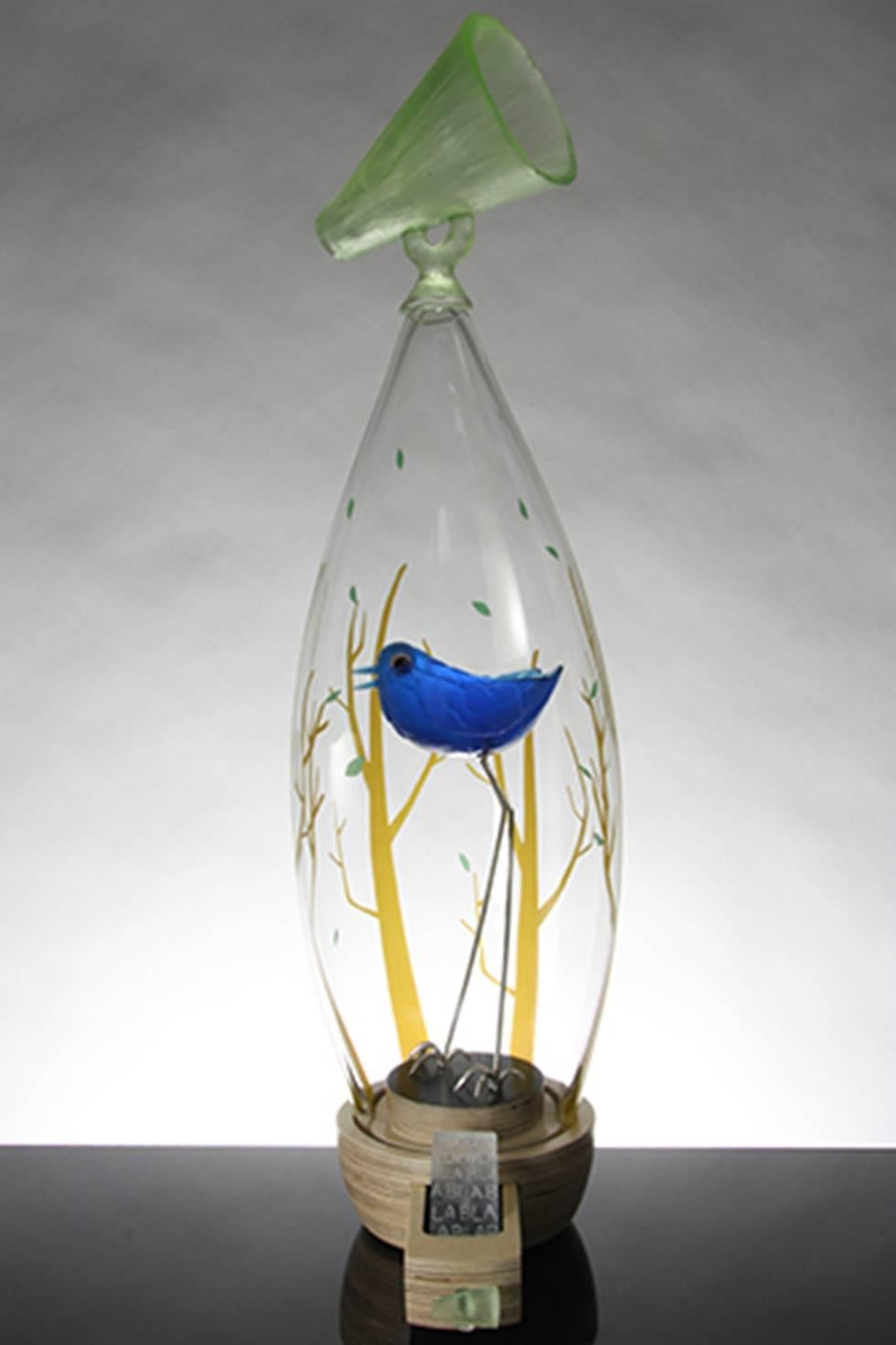 Catherine Labonté Figurative Sculpture - A Little Bird Told Me