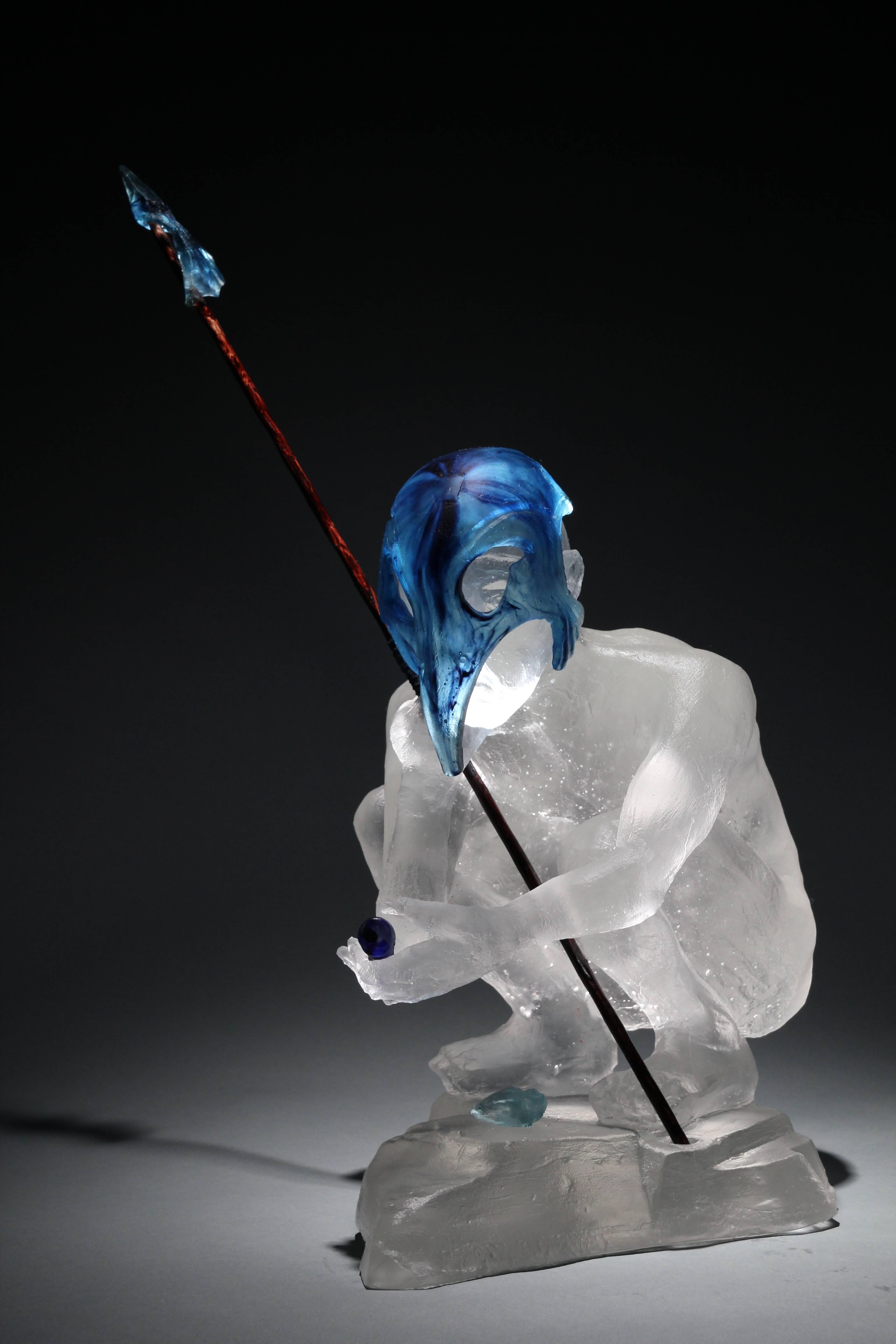 Stephen Pon Figurative Sculpture - Water Boy