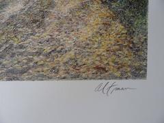 Central Park Views : Mom and Child - Original handsigned lithograph