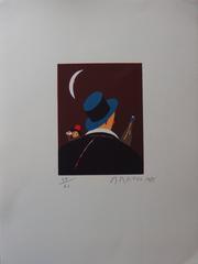 Vintage Night Owls - Original handsigned lithograph - 60 copies