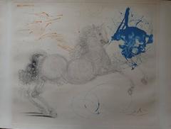 Vintage Mythology : Pegasus - Original handsigned etching and aquatint - 1963