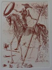 Don Quichotte - Original signed etching - 1966