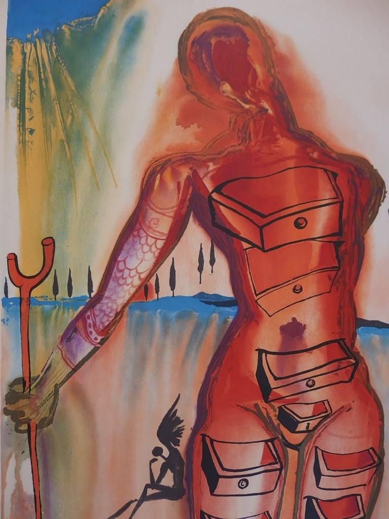 salvador dali woman with drawers