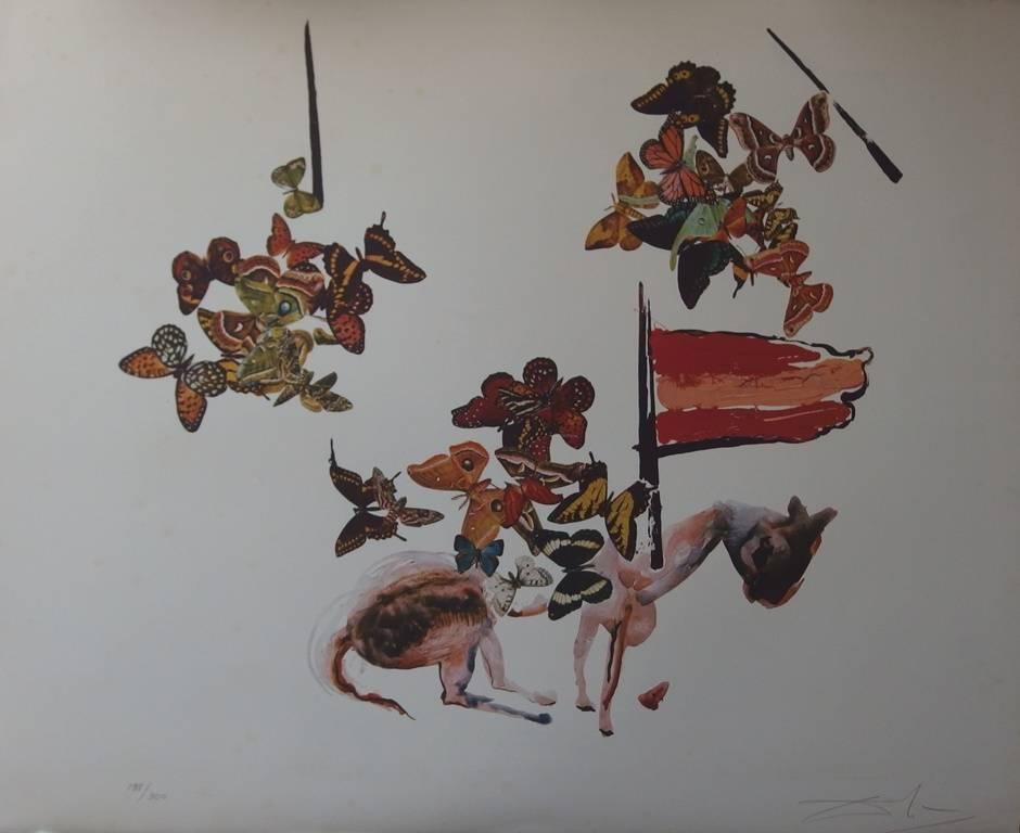 Anamorphosis : Sculpture lithographs - Suite of five original handsigned lithos - Print by Salvador Dalí
