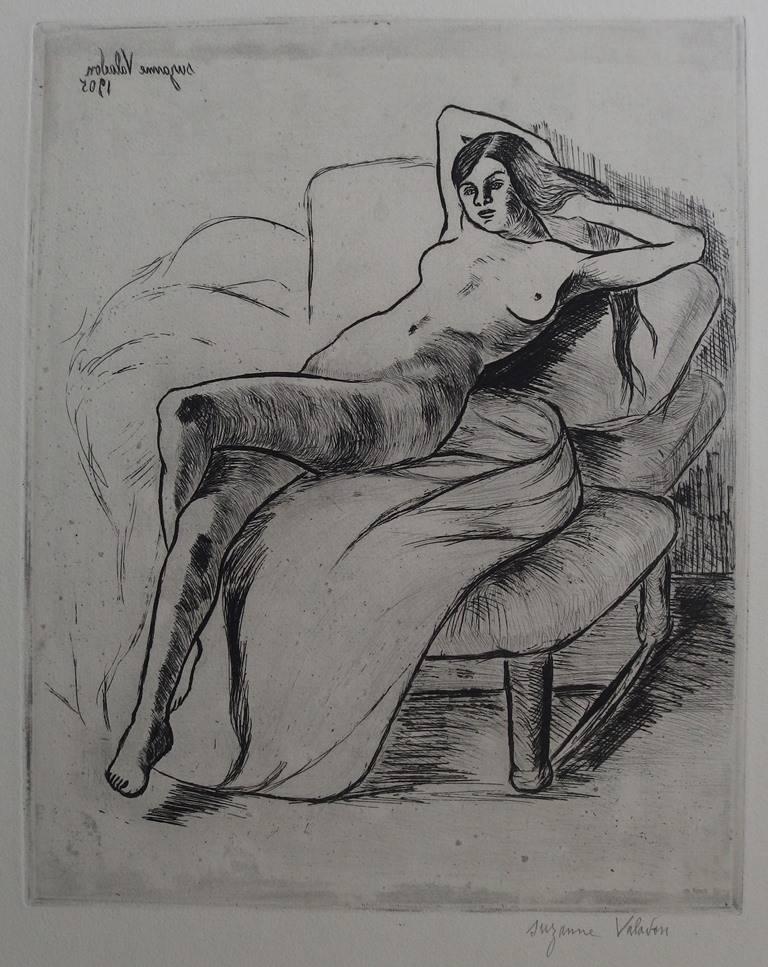 Suzanne Valadon Nude Print - Christiane - Original handsigned etching - 1932 (75 proofs)