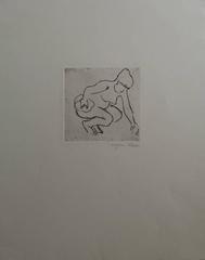 Crouching Catherine - Originale handsigned etching - 75 copies