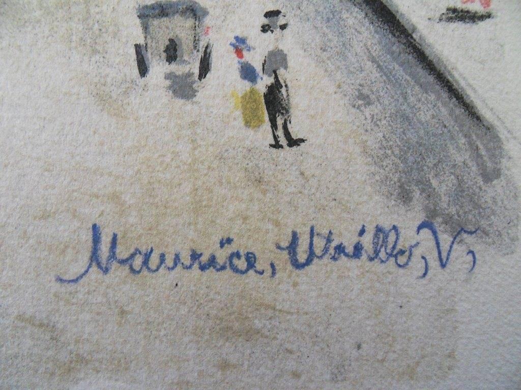 Paris : La Madeleine - Rue Royale - Original signed lithograph - 197 copies - Print by Maurice Utrillo