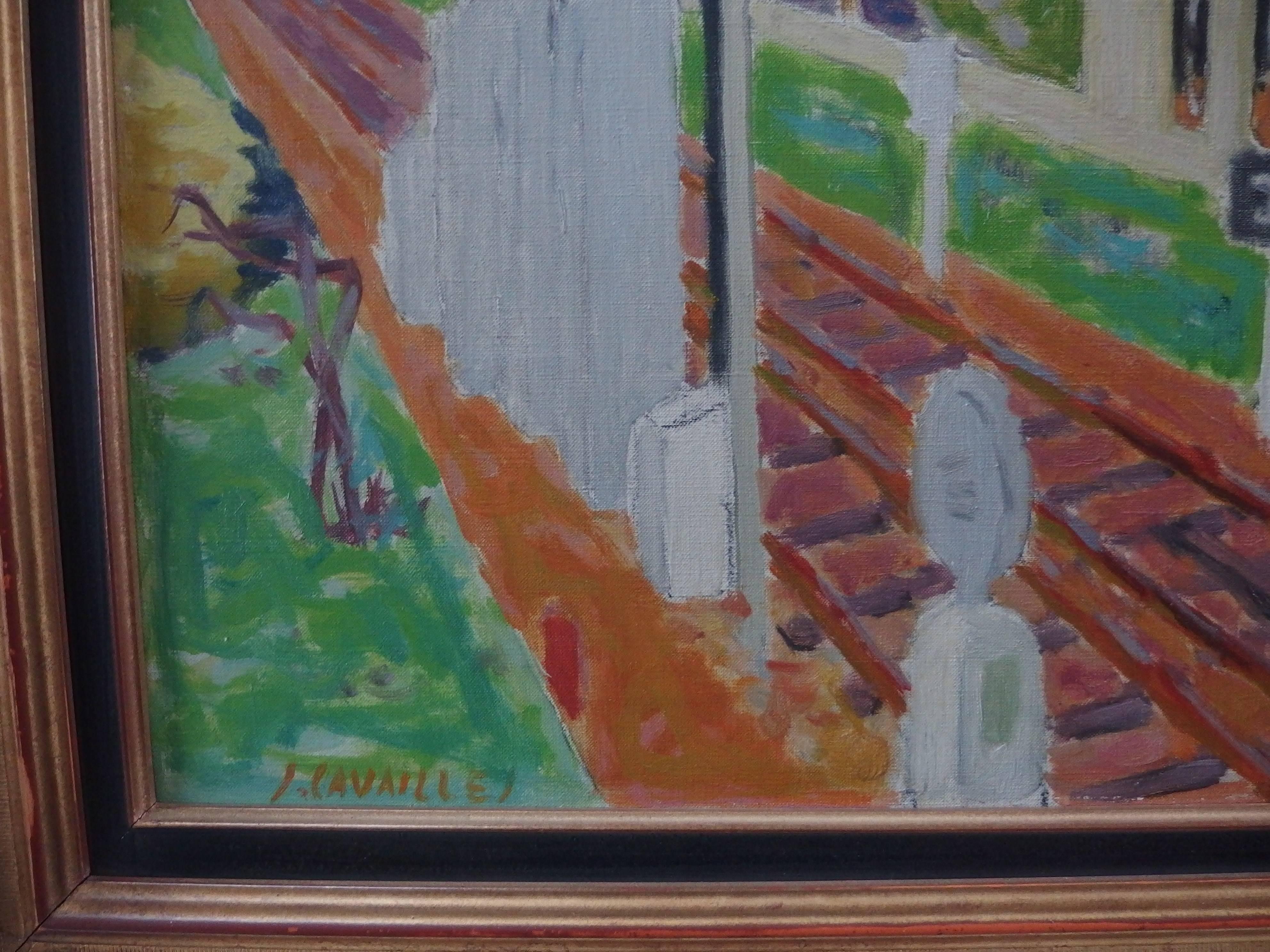 Jules CAVAILLES
Chemin de fer : The Signal

Huile originale sur toile
Signé en bas à gauche
également signé et titré au dos
33 x 20