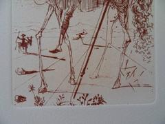 Don Quichotte - Original signed etching - 1966