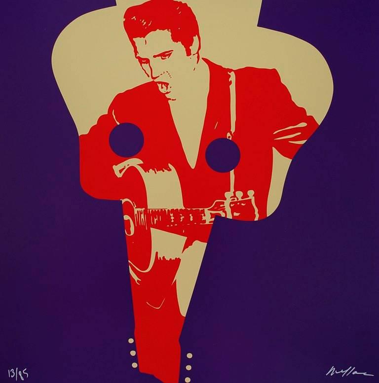 Ivan Messac Portrait Print - Elvis Presley - Original handsigned silkscreen - 85 copies