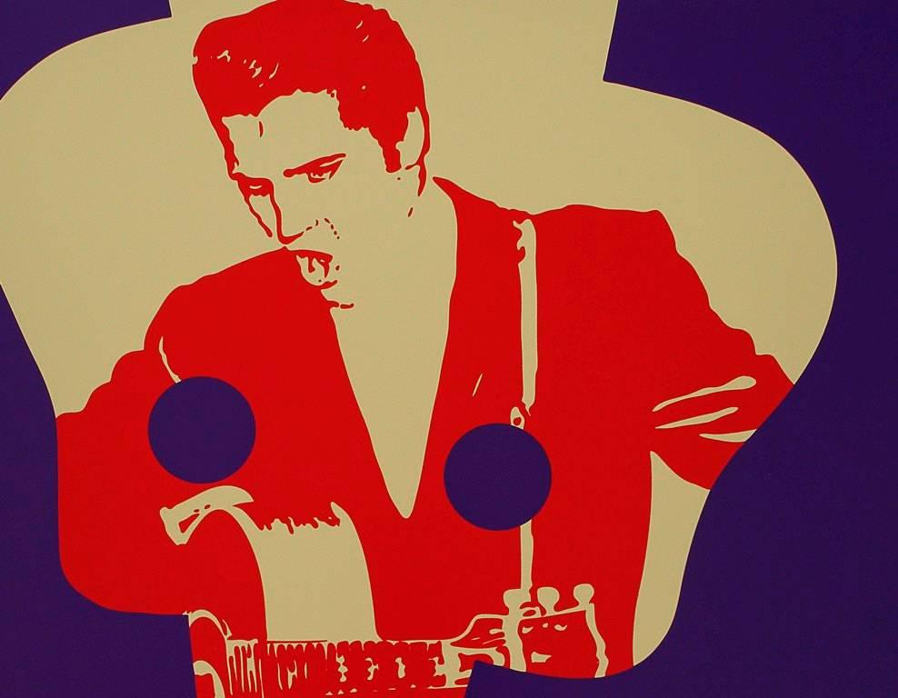 Elvis Presley - Original handsigned silkscreen - 85 copies - Contemporary Print by Ivan Messac