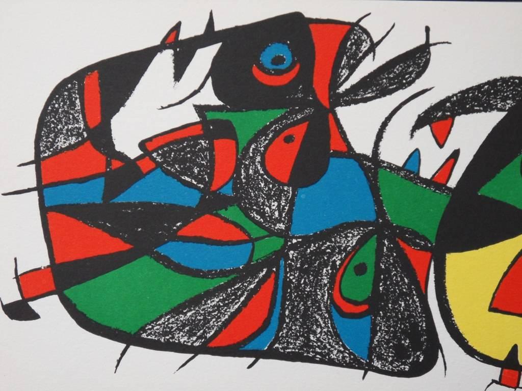 Escultor - Italy - Original signed lithograph - 1500 copies - Modern Print by Joan Miró
