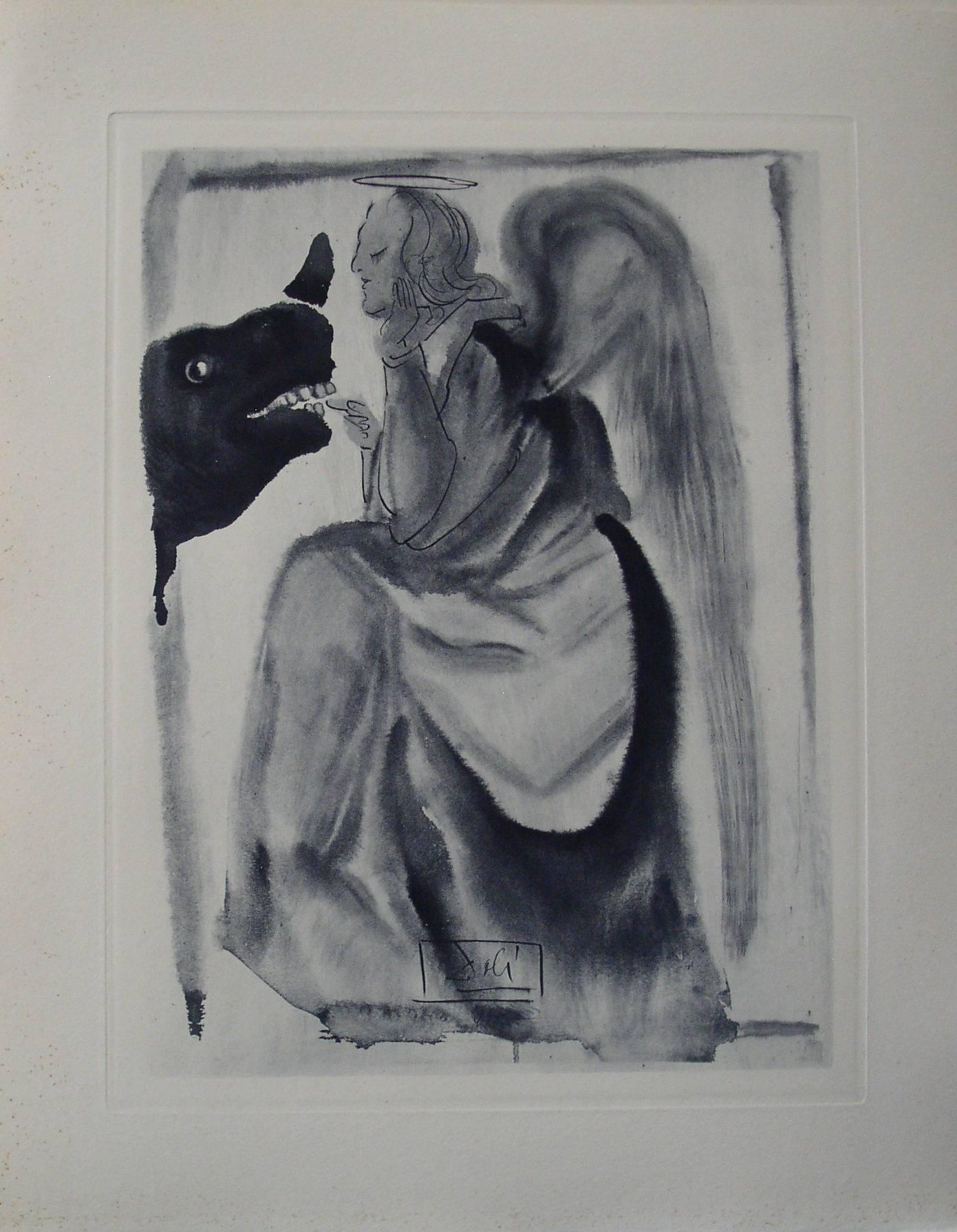 Figurative Print Salvador Dalí - Le ciel de Mercure - gravure d'origine signée - 150 exemplaires