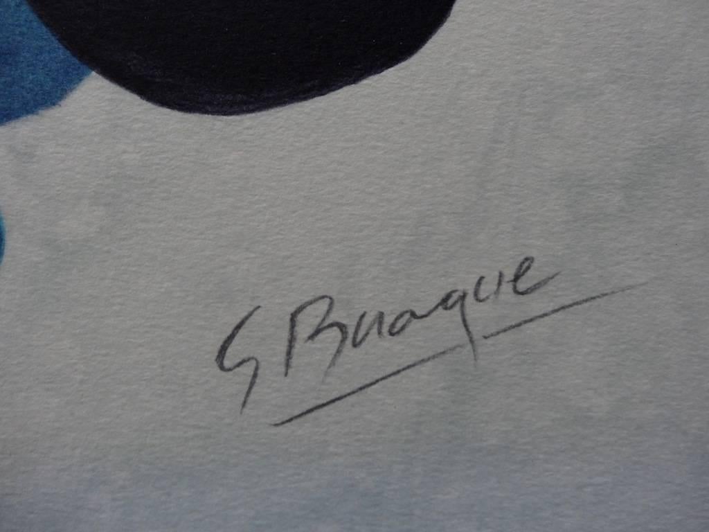 Deux oiseaux - Lithographie originale signée - 99 exemplaires - Print de Georges Braque