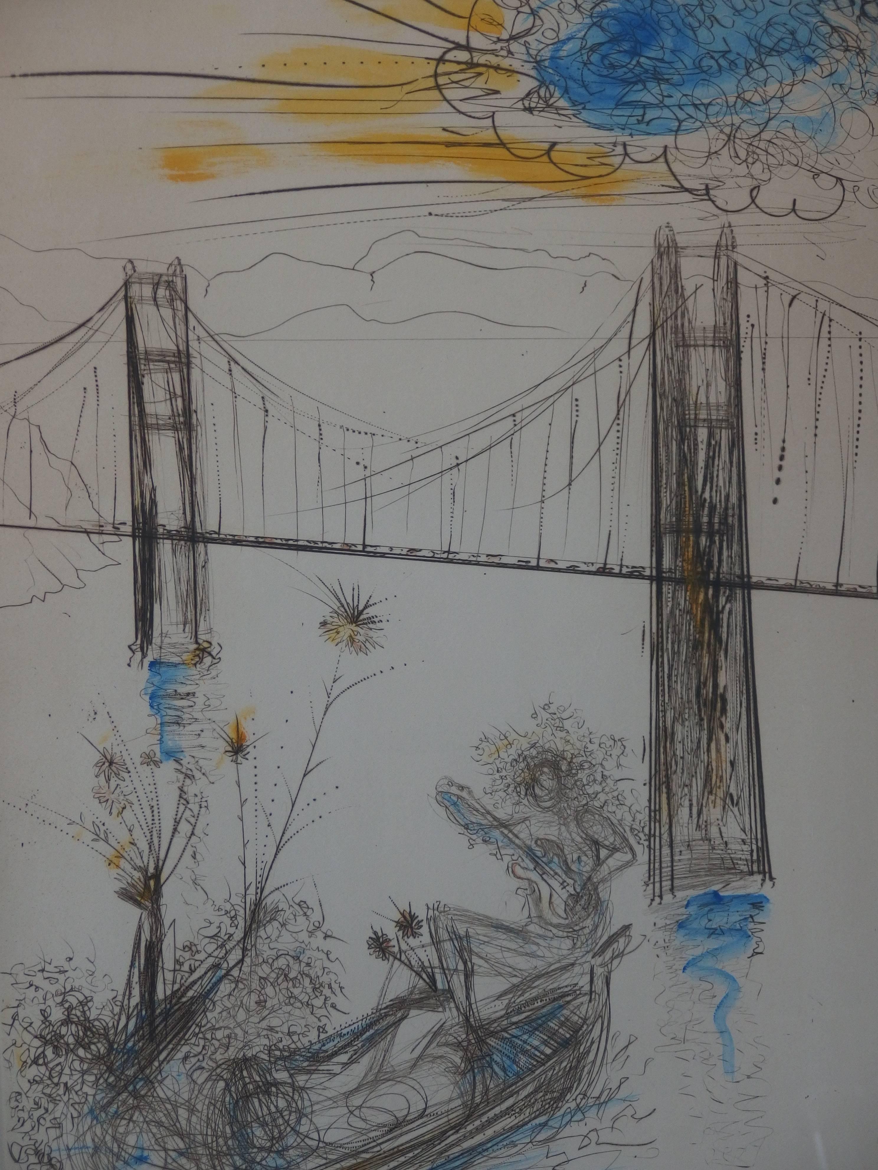dali painting bridge