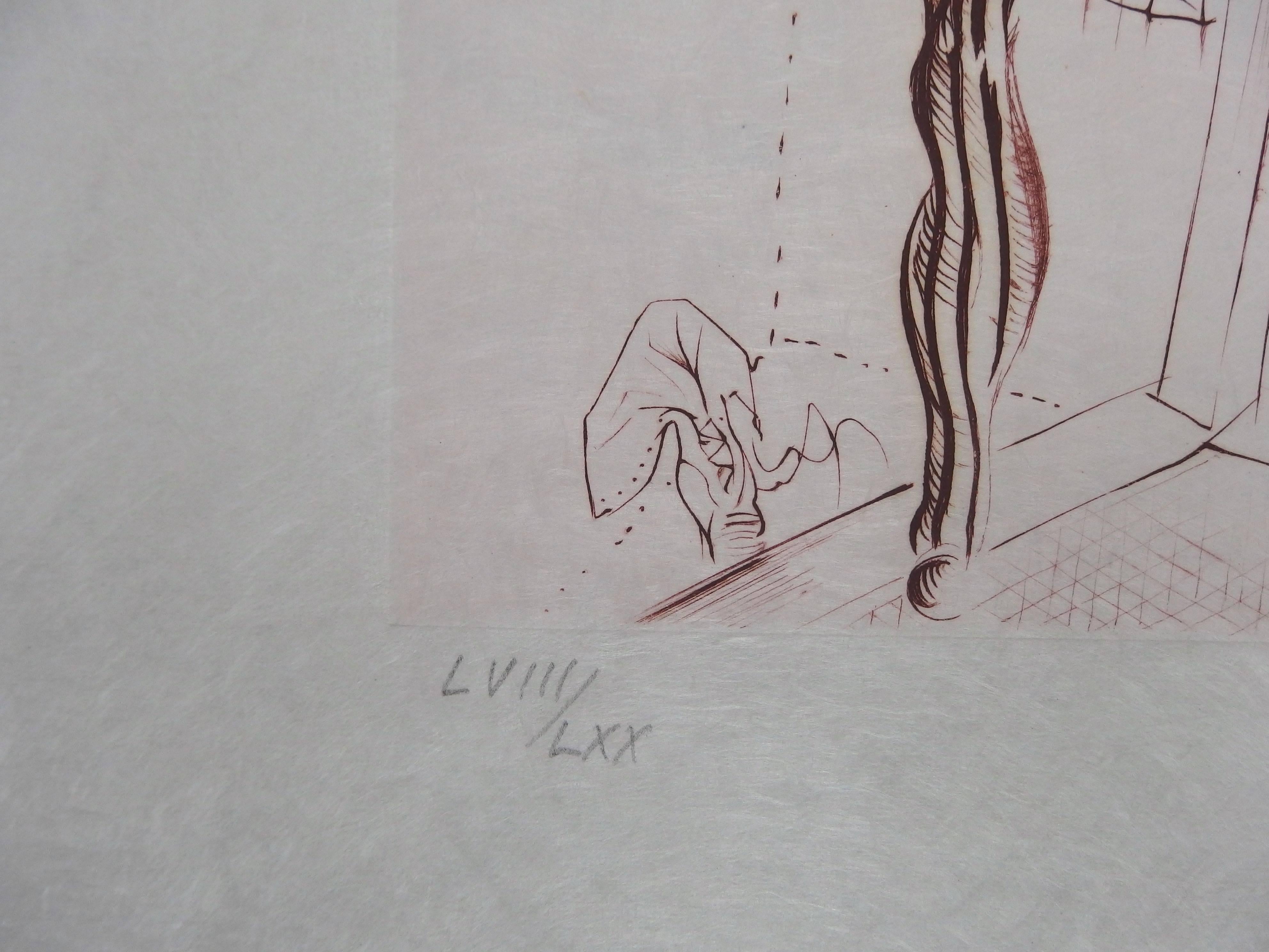 Hans BELLMER
Verträumte Nacktheit 

Original-Radierung
Handsigniert mit Bleistift
Vom Künstler nummeriert, limitiert auf 70 Exemplare
Auf Japanpapier 67,5 x 51,5 cm (26,5 x 20