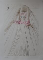 La reine avait bliaut de sole ("The queen with silk tunic"), Etching, Handsigned
