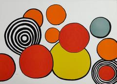 Composition With Circles - Original Lithograph - Handsigned