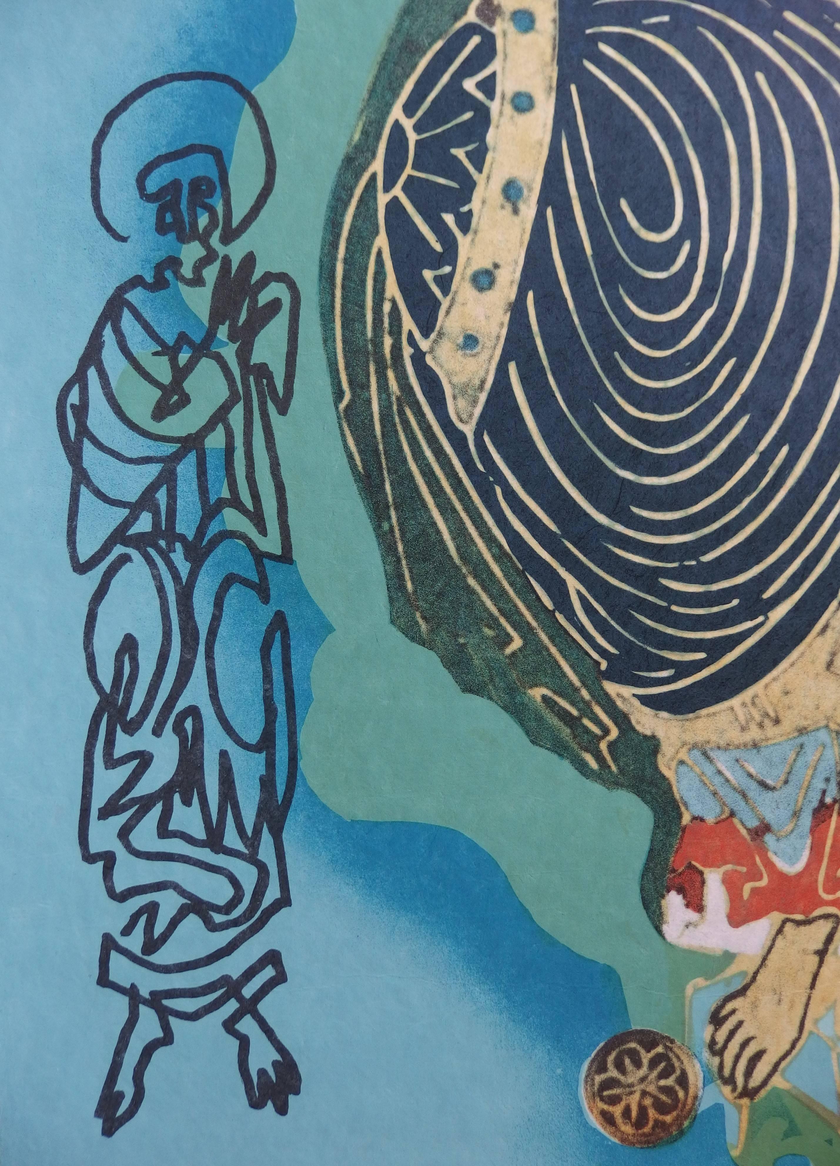 Patocrator - Christ in his majesty, Original litograph, Handsigned - Surrealist Print by Salvador Dalí
