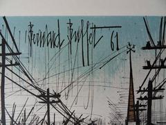 La route - Lithographie d'origine - 1962