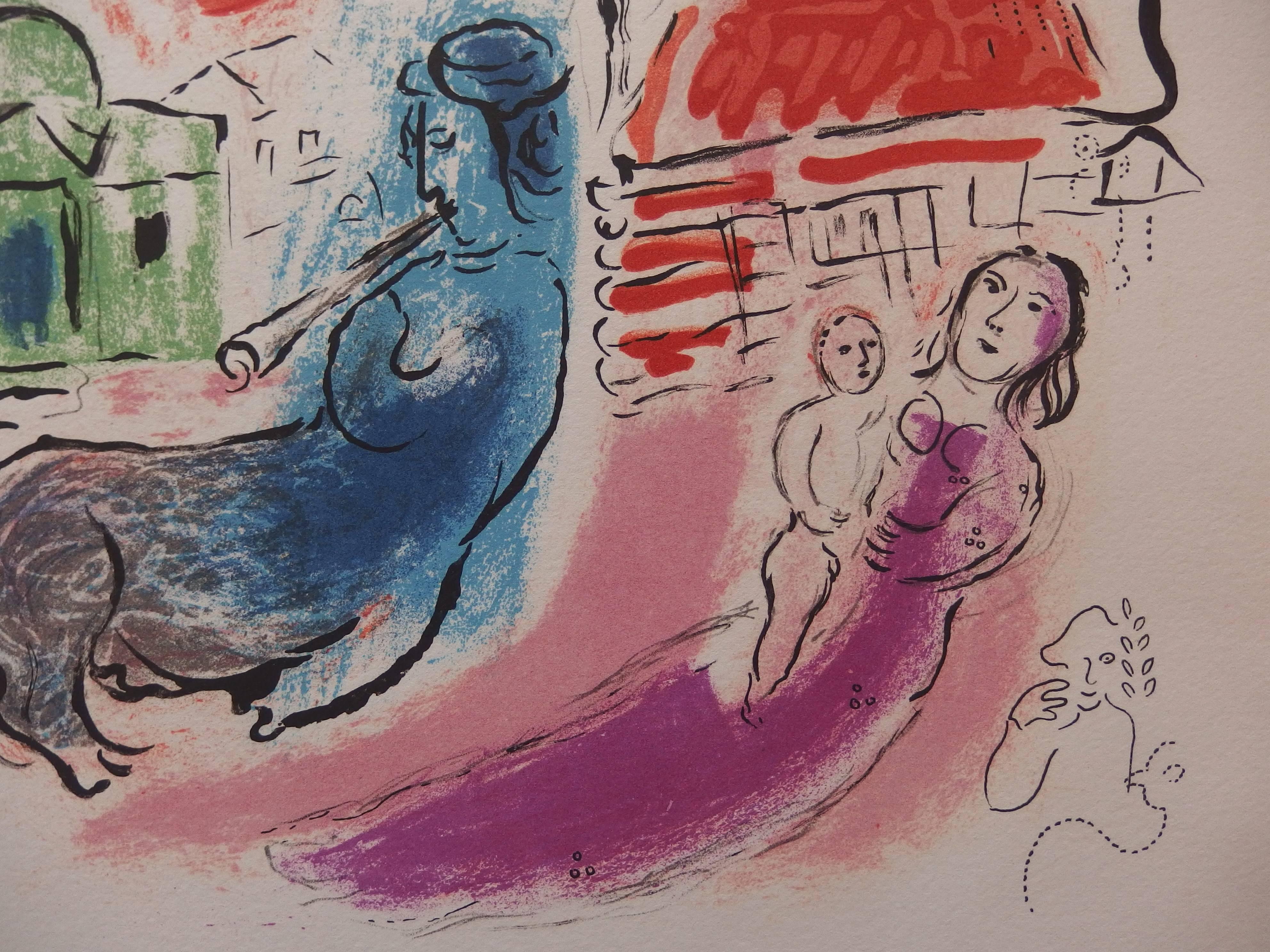 Marc CHAGALL
Maternity with Centaur (1957)

Original lithograph
Handsigned in pencil
Justified HC (aside the 90 copies edition)
On Arches vellum 48 x 38 cm (c. 19 x 15