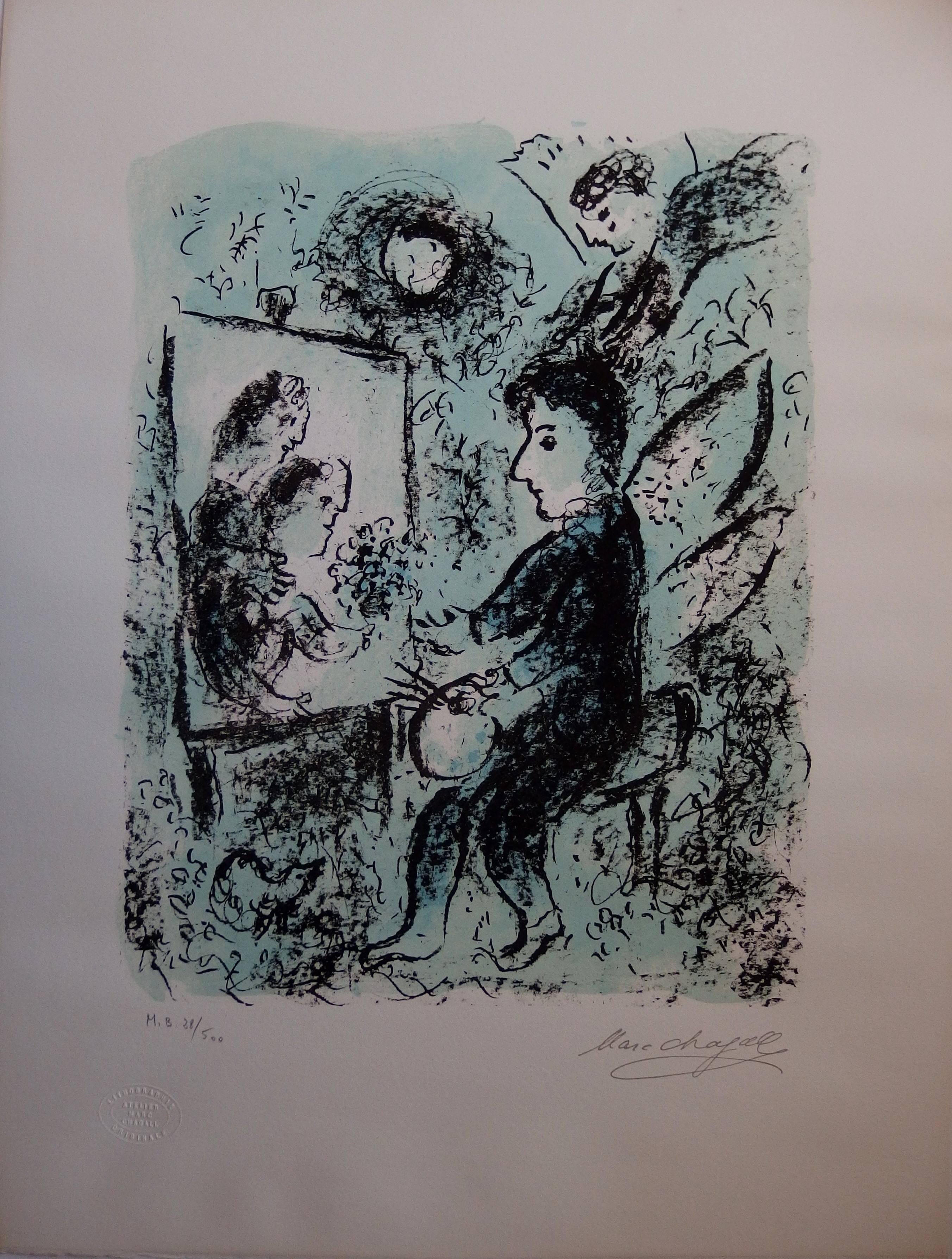 Marc Chagall Figurative Print - To The Other Clarity