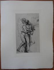 Study for Dante - Original etching (1897)