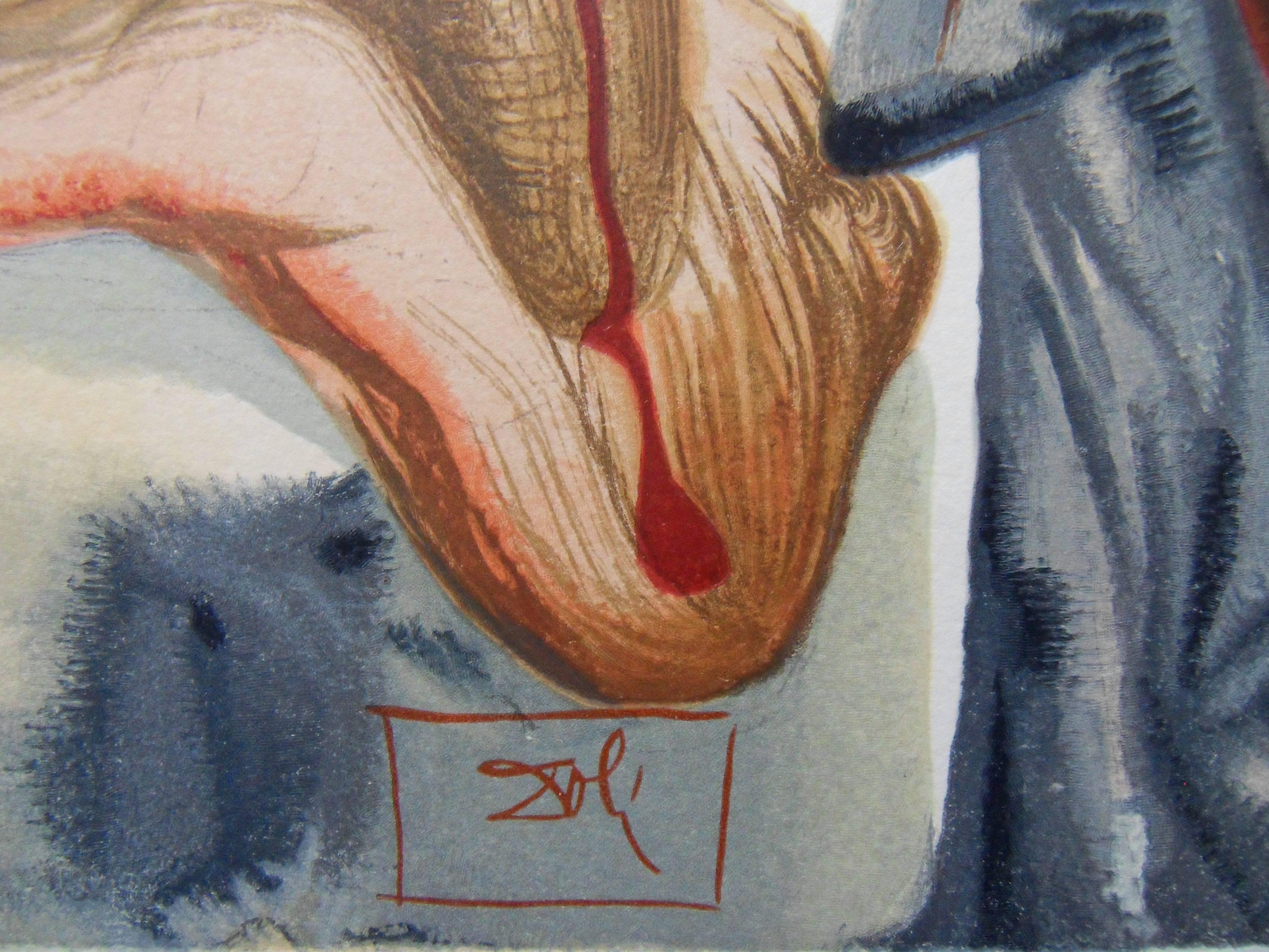 Hell 18 - Les Deceivers - gravure sur bois - 1963 - Surréalisme Print par Salvador Dalí