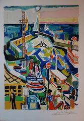 National Day in the Harbour - Original handsigned lithograph