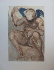 Vintage Purgatory 15 - The Envy -woodcut - 1963