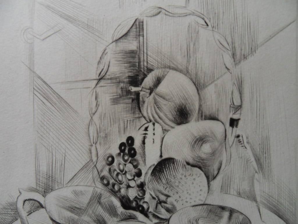 The table - Etching, Handsigned - Modern Print by Mily Possoz