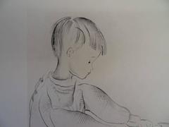 The shoelaces - Etching , Handsigned