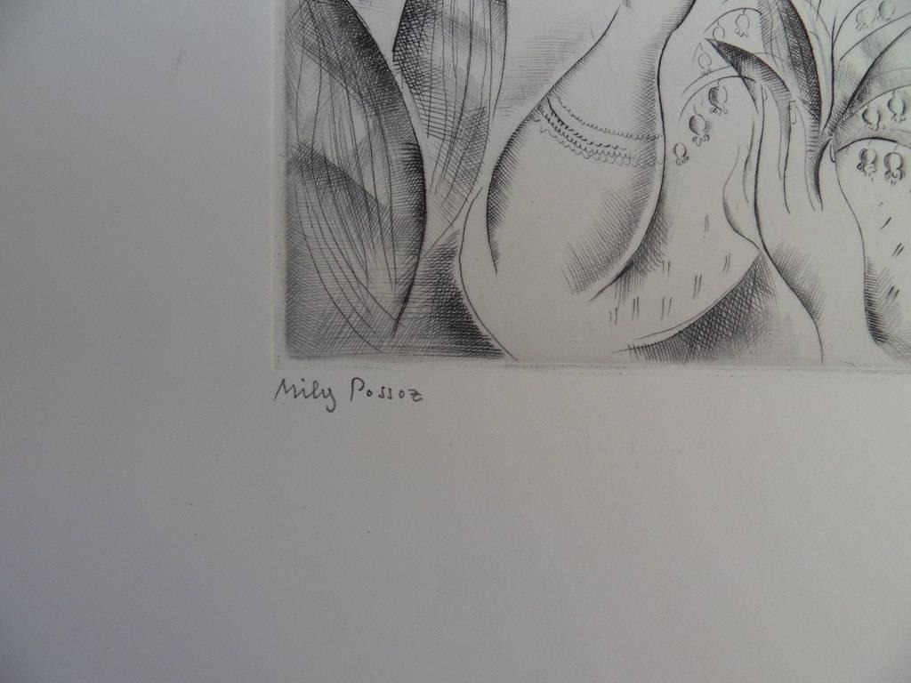 Mily POSSOZ
Lily of the valley

MEDIUM : Etching
SIGNATURE : Handsigned
LIMITED : 60 copies
PAPER : Rives vellum
SIZE : 20 x 13