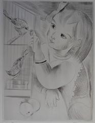 The birds - Etching, Handsigned