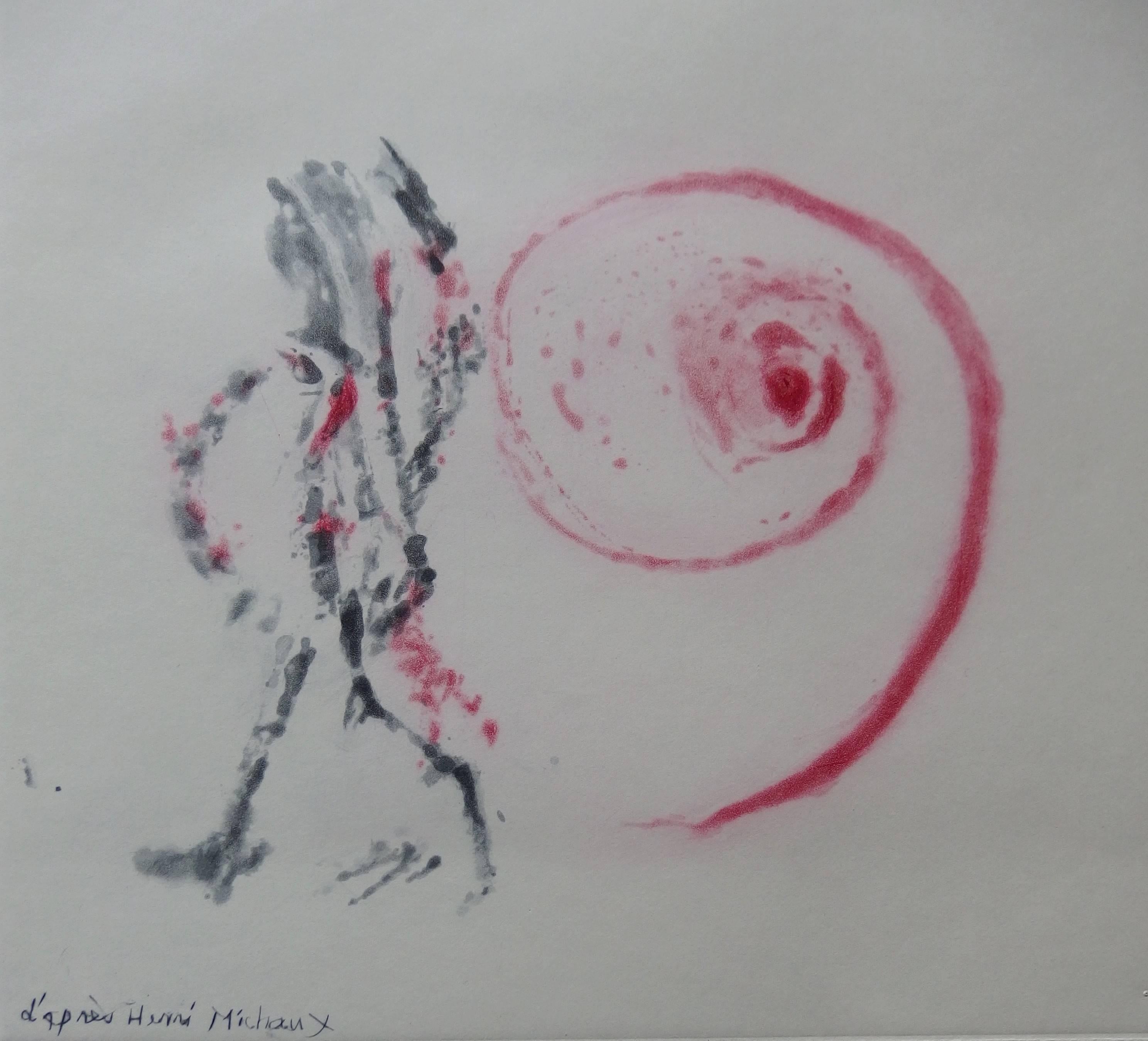Movement - Original handsigned etching and aquatint - 20 copies - Abstract Print by Zao Wou-Ki