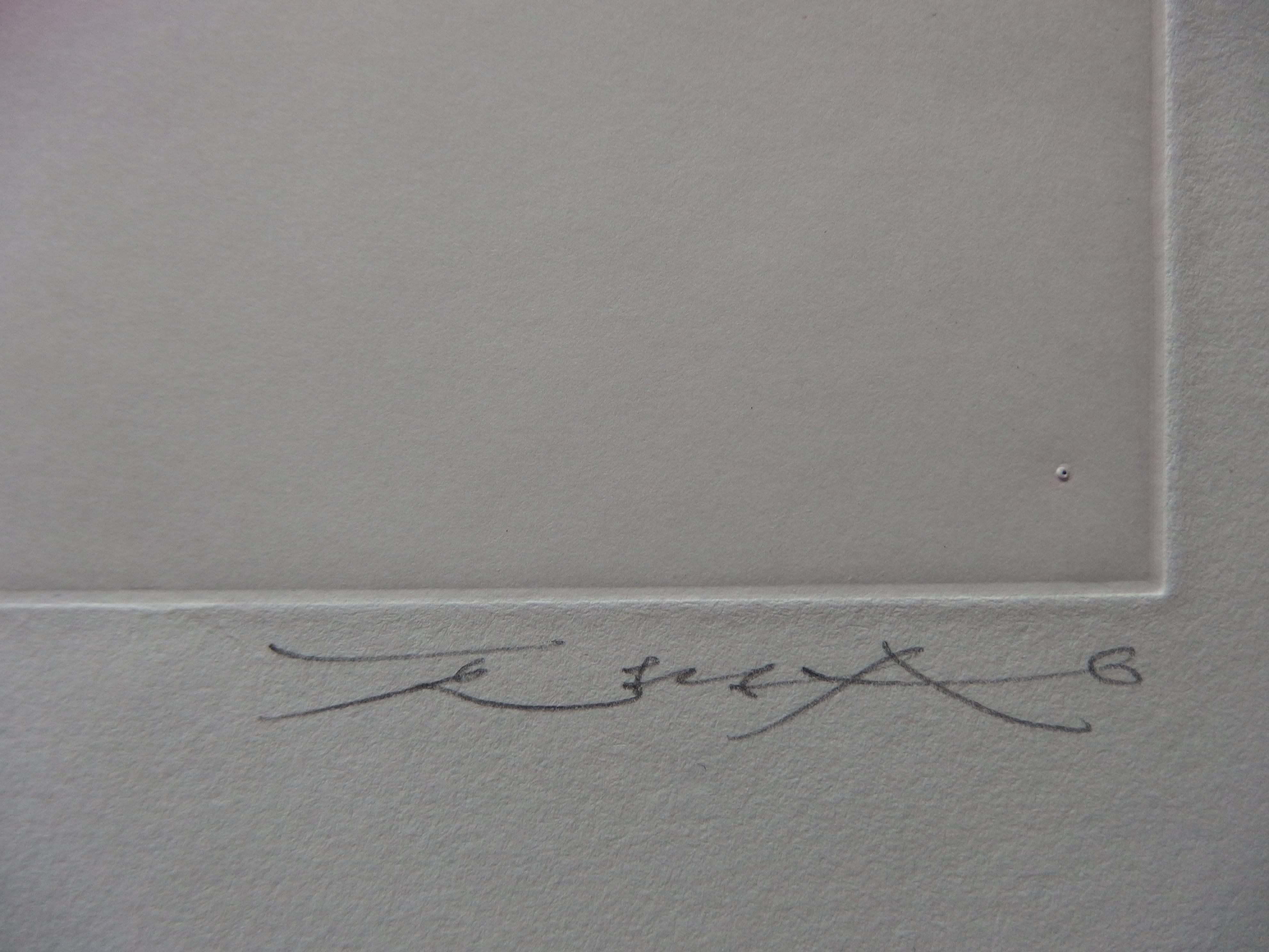 Movement - Original handsigned etching and aquatint - 20 copies - Print by Zao Wou-Ki