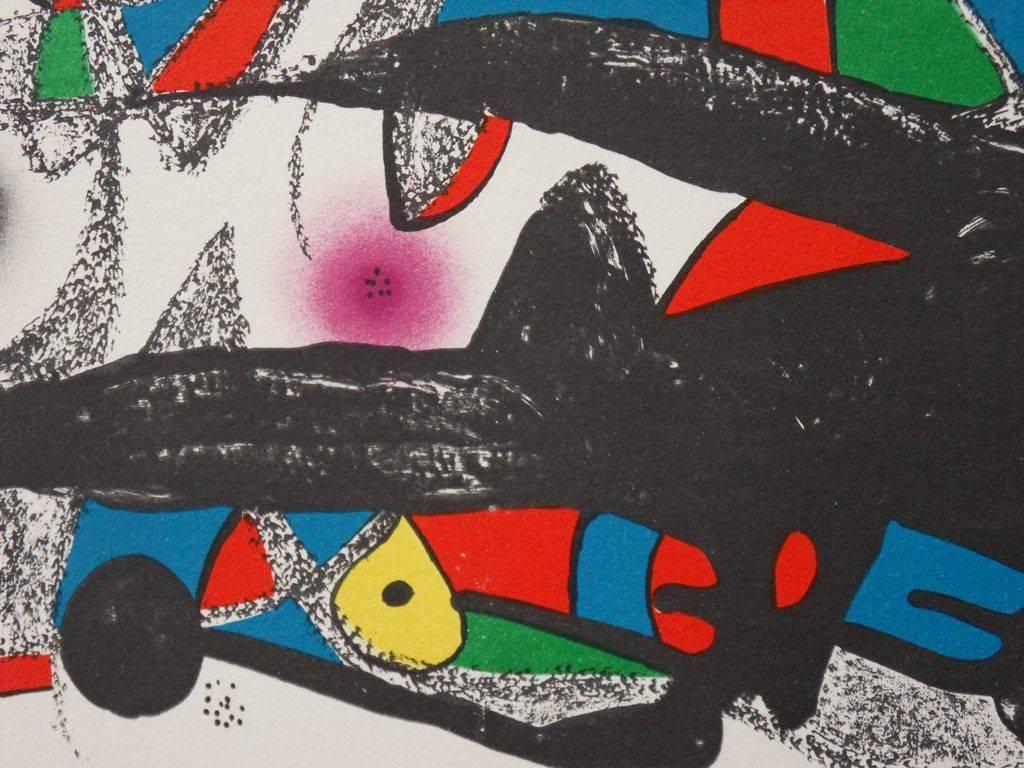 Escultor : Denmark - Original signed lithograph - 1974 - Abstract Print by Joan Miró