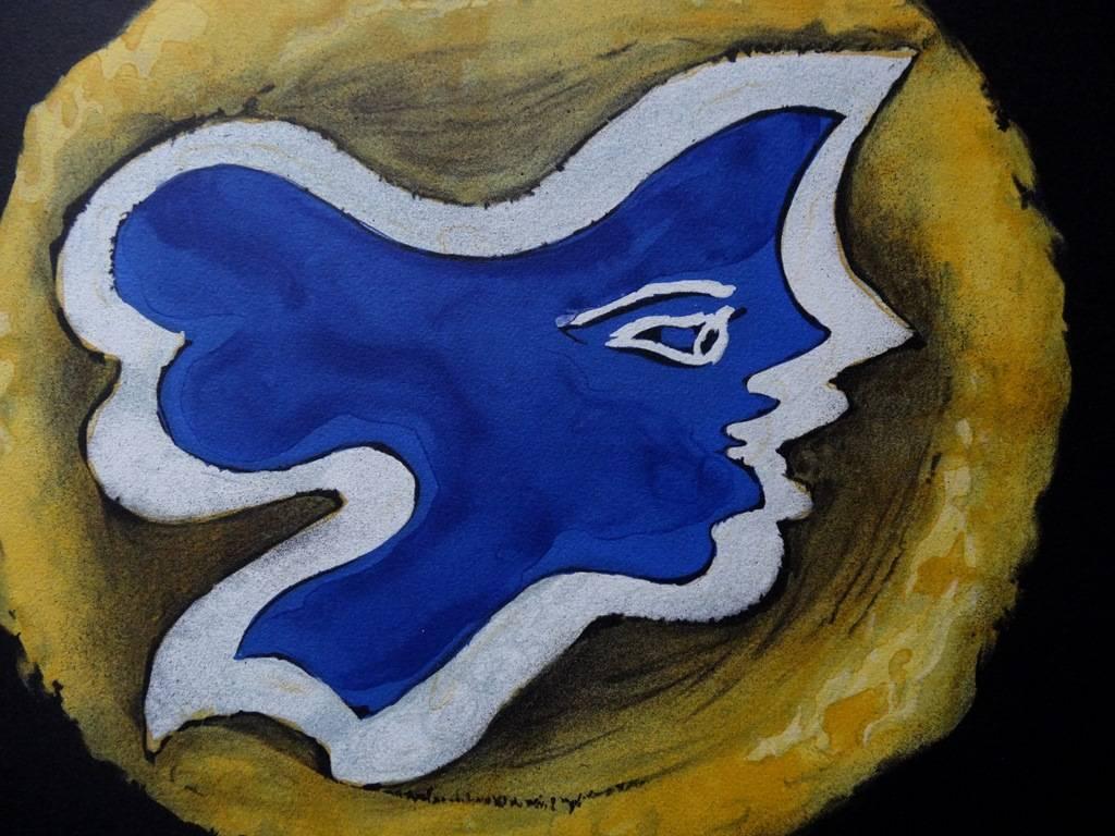 Mythology : Hera  - Black Figurative Print by (after) Georges Braque
