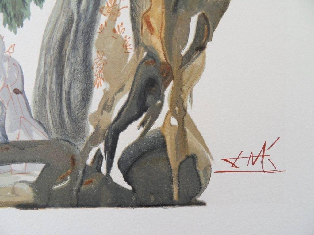 Hell 13 - The Forest of Suicides - 1963 - Print by Salvador Dalí